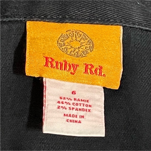 Ruby Rd Black Rhinestone Embellished Jean Jacket - Picture 10 of 13